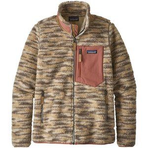 Womens Classic Retro-X Fleece Jacket, Space Dye Oatmeal